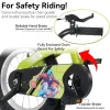 16 inch kids bike with training wheels and stand Adjustable saddle Suitable for boys and girls aged 4-8 years tall Height 41-46 inches