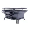 Portable Cast Iron BBQ Grill with Grate for Outdoor- Style A