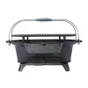 Portable Cast Iron BBQ Grill with Grate for Outdoor- style B