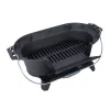 Portable Cast Iron BBQ Grill with Grate for Outdoor- style B