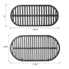 Portable Cast Iron BBQ Grill with Grate for Outdoor- style B
