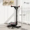 Foldable Ab Twister Board with LCD Display — Waist Trimming Core Workout Equipment for Women & Men, Red