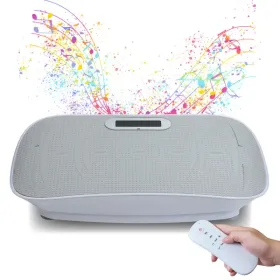 Full Body Vibration Platform Crazy Fitness Massage Machine – 10 Frequency Weight Loss, Fat Burner & Muscle Toning Plate for Men & Women