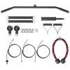 Weight Cable Pulley System for Home Gym – Universal Loading Pin for LAT Pull Down & Biceps Curl (Red)