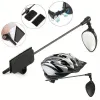 360° Bicycle Helmet Rearview Mirror Bike Cycling Riding Rear View Safety Mirrors