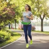 Seamless Outdoors – Running Belt W Water Slot - green