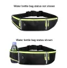 Seamless Outdoors – Running Belt W Water Slot - black