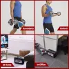 Adjustable Dumbbell Set – 3 in 1 Dumbbell/Barbell with Metal Connecting Rod, Chromed Weights & Gift Box (Up to 110 lbs)