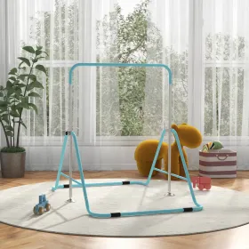 Home Gymnastics Bar for Kids – Adjustable Height, Folding Design, Green