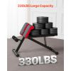 Foldable Hyperextension Bench & Sit-Up Machine for Home Gym