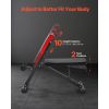 Foldable Hyperextension Bench & Sit-Up Machine for Home Gym
