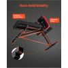 Foldable Hyperextension Bench & Sit-Up Machine for Home Gym