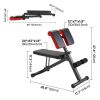 Foldable Hyperextension Bench & Sit-Up Machine for Home Gym