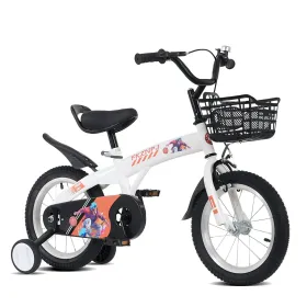 16 Inch Sporty Kids’ Bike with Training Wheels & Kickstand – Adjustable Saddle | Ages 4–8 (Height 41–46")