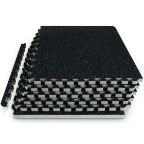 Rubber Top Exercise Puzzle Mat 3/4-in, Blue,