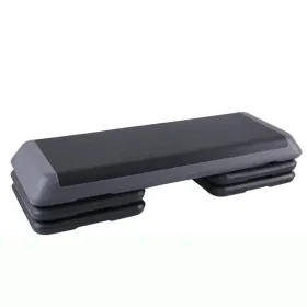 43" Adjustable Training Step Board – Aerobic Stepper with 4 Risers for Home Fitness & Cardio Workouts