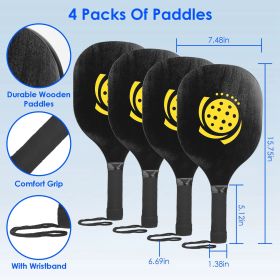 Complete Pickleball Set – 22 ft Portable Net System with 4 Paddles, 4 Balls & Carry Bag