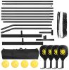 Complete Pickleball Set – 22 ft Portable Net System with 4 Paddles, 4 Balls & Carry Bag