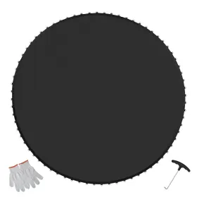 Replacement Trampoline Mat – Fits 15ft Round Frame, UV Resistant Jumping Mat with V Rings & Spring Tool (Fits 6.5" Springs)