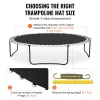 Replacement Trampoline Mat – Fits 15ft Round Frame, UV Resistant Jumping Mat with V Rings & Spring Tool (Fits 6.5" Springs)
