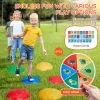 Turtle Balance Stepping Stones – 6 PCS Kids Turtle Jumping Stones, Up to 220 lbs, Indoor/Outdoor Obstacle Course Coordination Toys (Ages 3–8+)