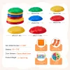 Turtle Balance Stepping Stones – 6 PCS Kids Turtle Jumping Stones, Up to 220 lbs, Indoor/Outdoor Obstacle Course Coordination Toys (Ages 3–8+)