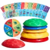 Turtle Balance Stepping Stones – 6 PCS Kids Turtle Jumping Stones, Up to 220 lbs, Indoor/Outdoor Obstacle Course Coordination Toys (Ages 3–8+)