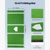 Baseball Hitting Mat – 12x6 ft Batting Cage Mat with Home Plate, Anti Fade Turf & Non Slip Backing (Green)