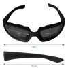 3 Pairs Motorcycle Sports Biker Riding Glasses – Wind Resistant Eye Protection Goggles for Men & Women (Gray / Clear / Yellow)