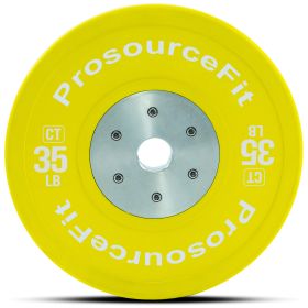Color Training Bumper Plate 35 lb, Yellow