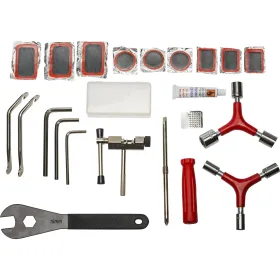 Home Bike Repair Tool Kit with Carry Bag & Patch Kit – 1 Complete Set