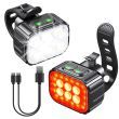 Front & Rear Bike Light Set – USB Rechargeable IP65 Waterproof LED Headlight Taillight for Night Riding