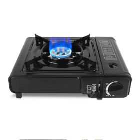 Black Portable Backpacking Stove | Compact Camping Cooker