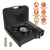 Black Portable Backpacking Stove | Compact Camping Cooker