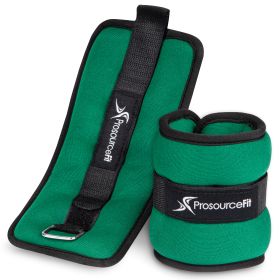 Ankle Weights, 1 lb, Set of 2, Green