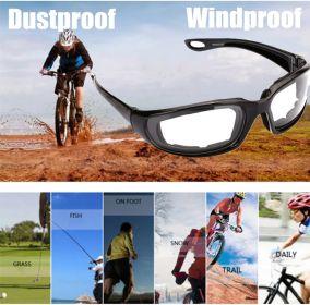 Clear Motorcycle Riding Glasses – Wind Resistant Biker Goggles