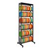 Disc Golf Storage Rack 6‑Tier – Heavy‑Duty Metal Disc Organizer Shelf, Space‑Saving Disc Station (Black)
