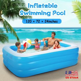 Inflatable Swimming Pools Inflatable Lounge Pool for Kids Baby Adult Inflatable Water Ball Pool for Outdoor Garden Backyard Summer Water Party 120*72*