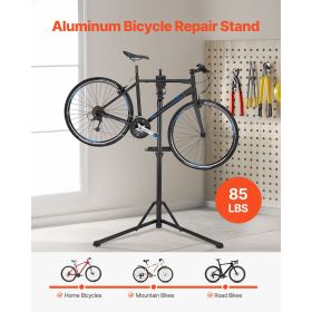cBike Repair Stand, 85 lb Heavy-duty Bicycle Work Stand with 40.7-64.1 in Adjustable Height & Magnetic Tool Tray, Foldable Bicycle Maintenance Rack