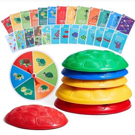 Turtle Balance Stepping Stones, 6 PCS, Up to 220 lbs Kids Turtle Jumping Stones Steps Stones