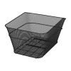 Rear Bike Basket, Wire Mesh Bicycle Basket with Cargo Net & Waterproof Cover, Durable Metal Bike Back Basket, Fits Most Rear Bike Racks