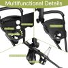 Durable Foldable Steel Golf Cart with Mesh Bag | Push Trolley