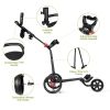 Durable Foldable Steel Golf Cart with Mesh Bag | Push Trolley