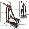 Foldable Air Walker Elliptical – Low Impact Cardio Cross Trainer Glider with LCD Monitor