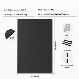 Extra Large 8x5ft Non Slip Yoga Mat with Bag & Carry Strap