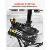 Professional Bike Maintenance Stand – Heavy Duty 85 lb Repair Rack with Adjustable Height & Tool Tray