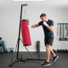 Freestanding Punching Bag with Stand for Adults | Red Canvas