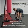 Freestanding Punching Bag with Stand for Adults | Red Canvas