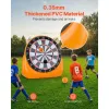 Inflatable Soccer Dart Board – Giant 6 Ft Kick Darts Game with Balls & Pump