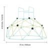 6FT Geometric Climbing Dome Jungle Gym